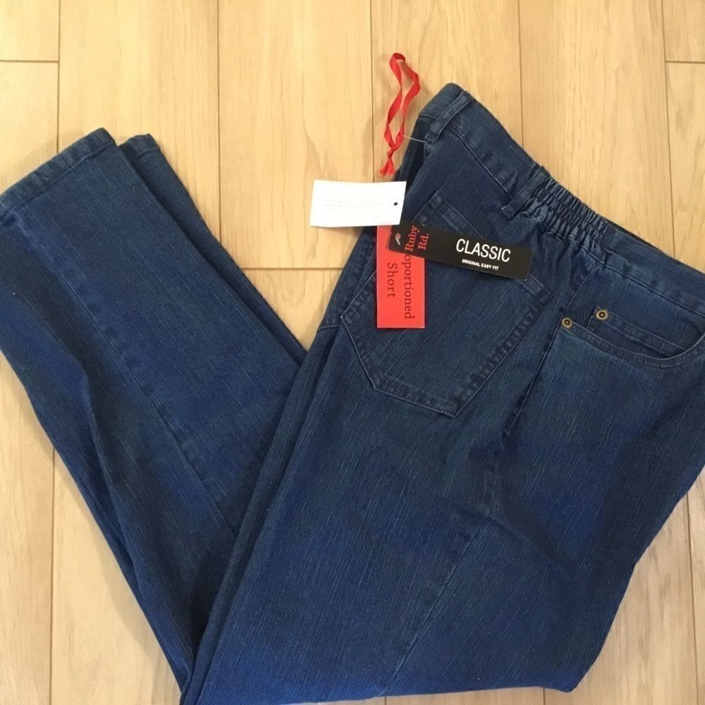 NWT. Ruby Rd Sz 6P Indigo Denim Jean